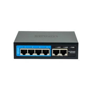 POE коммутатор QPS204D POE+2FE 52W