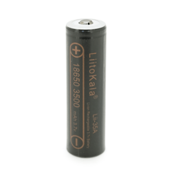 Акумулятор 18650 Li-Ion LiitoKala Lii-35A-JT, 3500mah (3300-3500mah), 3.7V (2.75-4.2V), Black