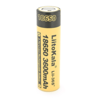 Аккумулятор 18650 Li-Ion LiitoKala Lii-36S+, 3600mAh , 3.7V (2.75-4.2V), 65.5mm x 18.5mm, , Black/Yelow