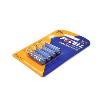 Батарейка солевая PKCELL 1.5V AAA/R03, 4 штуки в блистере цена за блистер