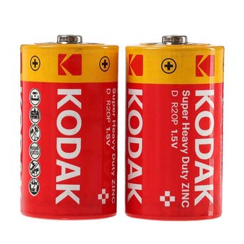 Батарейка KODAK SUPER HEAVY DUTY ZINC R20 уп. 2 шт.