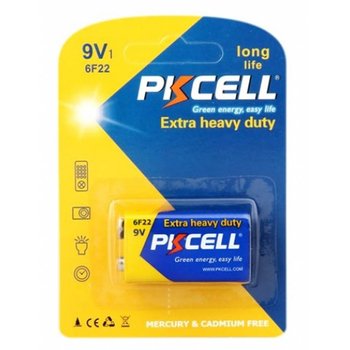 Батарейка солевая PKCELL 9V/6LR61, крона, 1 шт