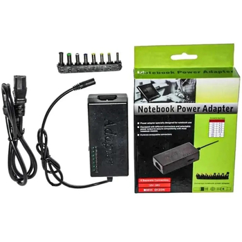 Универсальный блок питания для ноутбуков 8 насадок 12-24 В 120W (96W)