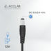 Кабель для роутера USB від павербанку ACCLAB USB to DC, 5,5х2,5 мм, 12V, 1A, 1 м Black (1283126552847)