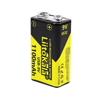 Акумулятор крона LitoKala USB-9V 1100mAh