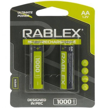 Акумулятор RABLEX HR6/AA 1000mAh 2шт/блістер