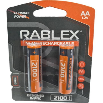 Акумулятор RABLEX HR6/AA 2100mAh 2шт/блістер