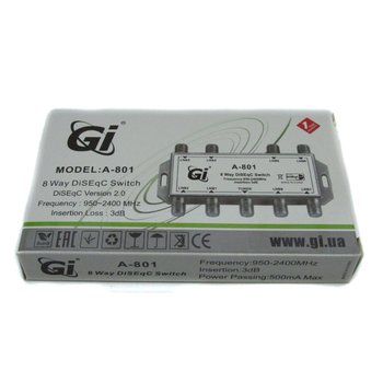 Коммутатор DiSEqC 8x1 GI