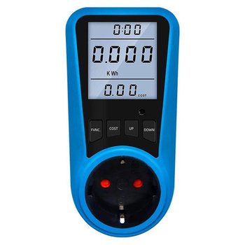 Ваттметр, Энергометр, Вольтметр, Амперметр, Счетчик энергии Cat 2 Синий