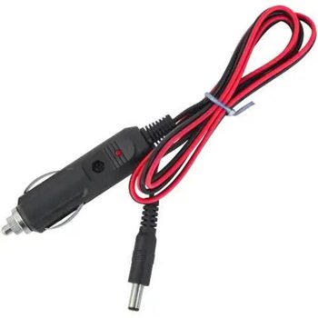 Штекер (1-0365) автоприкурювача - штекер живлення 2.1/5.5мм, 1 метр
