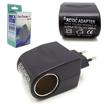 Перехідник перетворювач розетка 220В на прикурювач 12В