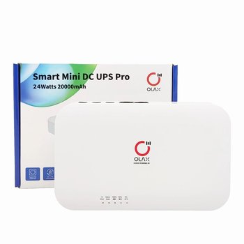 ДБЖ для роутерів/комутаторів/PON/POE OLAX D8 pro Smart MIni UPS 12 В 74Втч 20000 мАг