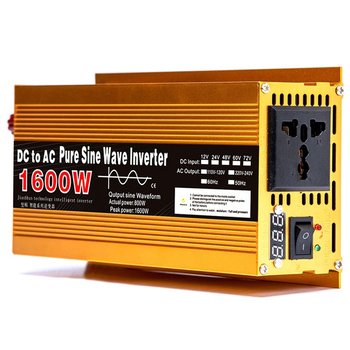 Инвертор напряжения с чистой синусоидой 1600W Gold