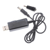 Кабель для роутера USB від павербанку 5V -9V,12V - 5,5х2,5mm + штекер 3.5x1.35mm