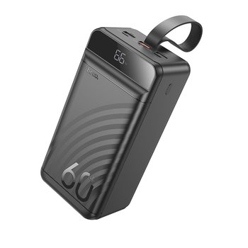 Повербанк Hoco J123C Element 22.5W+PD20W with digital display 60000 mAh (Чорний)