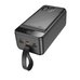 Повербанк (PowerBank) Hoco J123C Element 22.5W+PD20W with digital display 60000 mAh (Чорний)