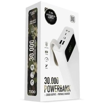 Повербанк (PowerBank) Powerway TX-30 30000 mAh (Белый) Повербанк (PowerBank) Powerway TX-30 30000 mAh (Белый)