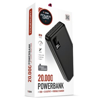 Повербанк (PowerBank) Power Way TX209 20000 (Чорний)