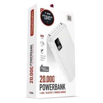 Повербанк (PowerBank) Power Way TX209 20000 (Білий) Повербанк (PowerBank) Power Way TX209 20000 (Білий)