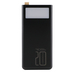 Повербанк (PowerBank) Ridea RP-D20L+ Phoenix20+ PD/QC 3.0 20W digital display + lamp 20000 mAh (Чорний)