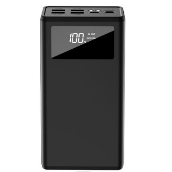Повербанк XO PR124 Digital Display 40000 mAh (Чорний)