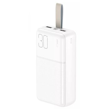 Повербанк (PowerBank) XO PR199 Light Display 30000 mAh (Белый)
