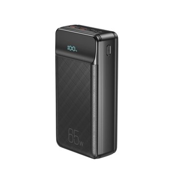 Повербанк XO PR201 65W Fast Charge Digital Display QC22.5W PD65W 30000 mAh (Чорний)