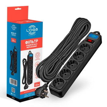 Мережевий подовжувач Loga L-905-B 10m Мережевий подовжувач Loga L-905-B 10m