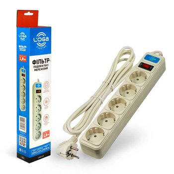 Удлинитель сетевой Loga L-902 1.8m