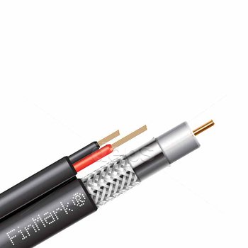 Коаксиальный кабель с питанием Finmark F5967BV 2x0,75 медь 100m черный