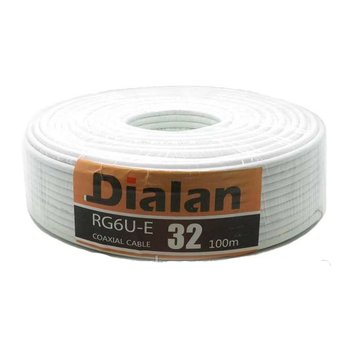 Коаксиальный кабель Dialan RG6U-32W CCS 75 Ом 1.02 мм 