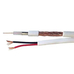 Коаксиальный кабель  с питанием Sprint SL-59+2x0.44 (48x0.12, 12mm Cu+2x14x0.2mm) 305м Белый