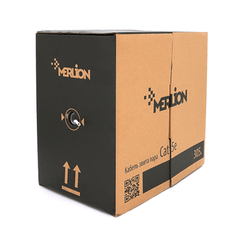 Кабель кручена пара (11354) Merlion FTP (4*2*0.51) 4p 24 AWG, 305м, Білий Кабель кручена пара (11354) Merlion FTP (4*2*0.51) 4p 24 AWG, 305м, Білий