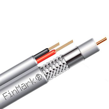 Коаксиальный кабель с питанием Finmark F5967BV 2x0,75 медь 100m белый