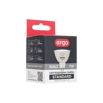 Светодиодная лампа ERGO Basic MR16 GU5.3 7W 4100K