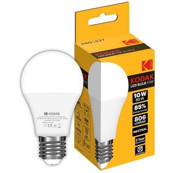 Светодиодная лампа KODAK A60 E27 10W 4100K