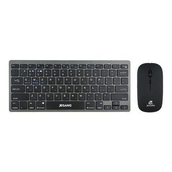Бездротова Клавіатура і Миша JEQANG JB-326 (Сірий)