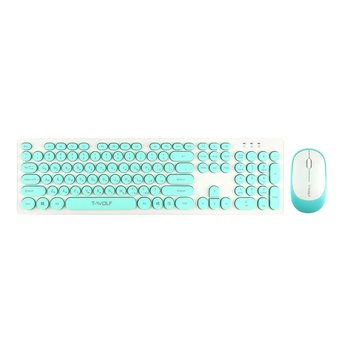 Бездротова Клавіатура і Миша TWolf TF770 (Блакитний)