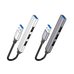 USB-Хаб Hoco HB26 4 in 1 adapter(USB to USB3.0+USB2.0*3) (Сiрий)