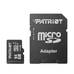 Карта памяти MicroSDXC 64GB UHS-I Class 10 Patriot LX + SD-adapter (PSF64GMCSDXC10)
