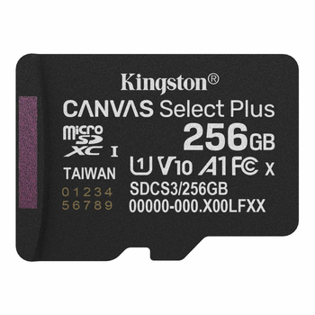 Карта пам'яті MicroSDXC 256GB UHS-I Class 10 Kingston Canvas Select Plus R150MB/s (SDCS3/256GBSP)