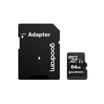 Карта пам'яті MicroSDXC 64GB UHS-I Class 10 Goodram + SD-adapter (M1AA-0640R12)