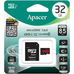 Карта памяти MicroSDHC 32GB UHS-I Class 10 Apacer + SD adapter (AP32GMCSH10U5-R)
