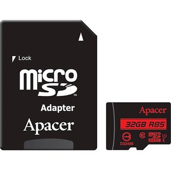 Карта пам'яті MicroSDXC 64GB UHS-I Class 10 Apacer + SD adapter (AP64GMCSX10U1-R)