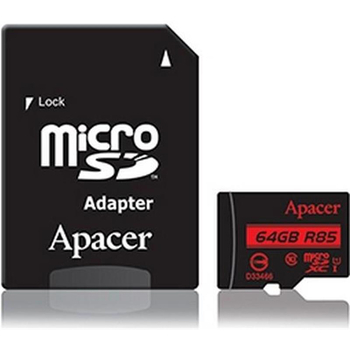 Карта пам'яті MicroSDXC 128GB UHS-I Class 10 Apacer + SD adapter (AP128GMCSX10U5-R)