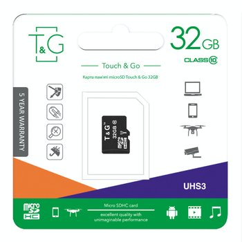Карта пам`яті 32GB MicroSDHC UHS-I U3 Class 10 T&G (TG-32GBSD10U3-00)