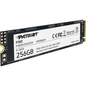 Накопичувач SSD M.2 256GB Patriot P300 2280 PCIe 3.0 x4 NVMe TLC (P300P256GM28) Накопичувач SSD M.2 256GB Patriot P300 2280 PCIe 3.0 x4 NVMe TLC (P300P256GM28)
