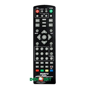 Пульт (3800) Универсальный HUAYU VP-002 (RM-D1155+) для DVB-T2 тюнеров