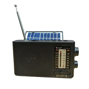 Радиоприемник с солнечной батареей, аккумулятором и МР3 GOLON ICF-BT507S