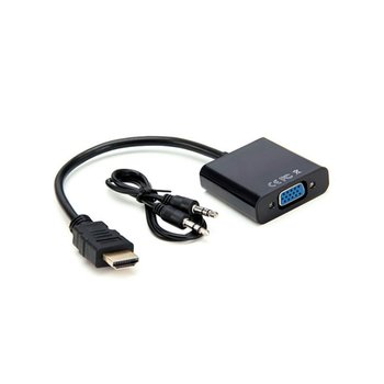 Конвертер HDMI на VGA Black + Audio